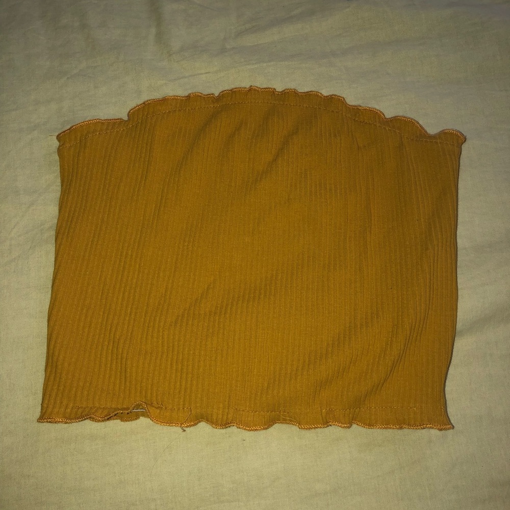Yellow tube top